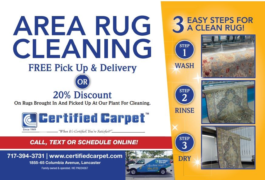 Current Offers Certified Carpet Cleaners in Lancaster, Pa