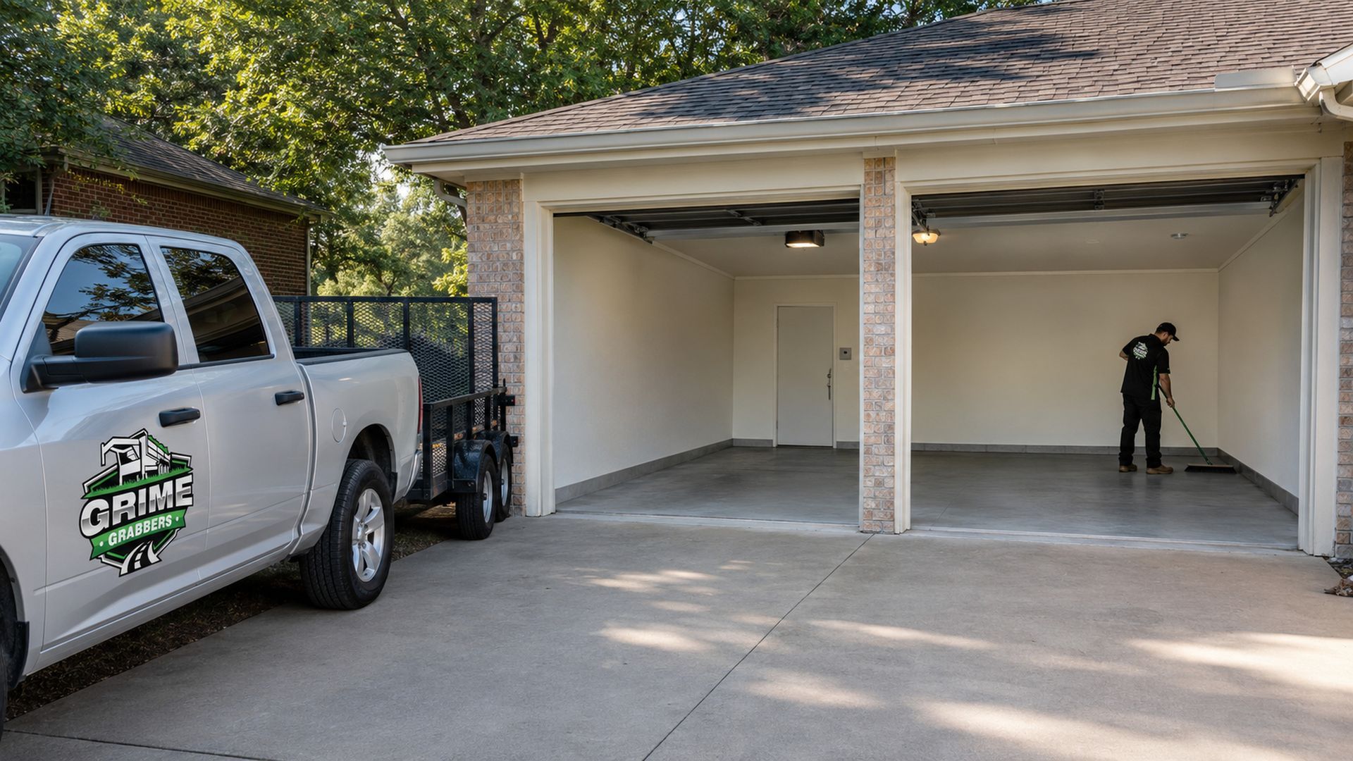 Outdoor driveway with a couch, cooler, bags, and stacked bins near a house at night