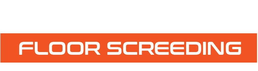 An orange sign that says floor screening on it
