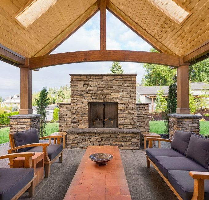 Patio Outside New Luxury Home — Yonkers, NY — Jerry's Contracting Corp.