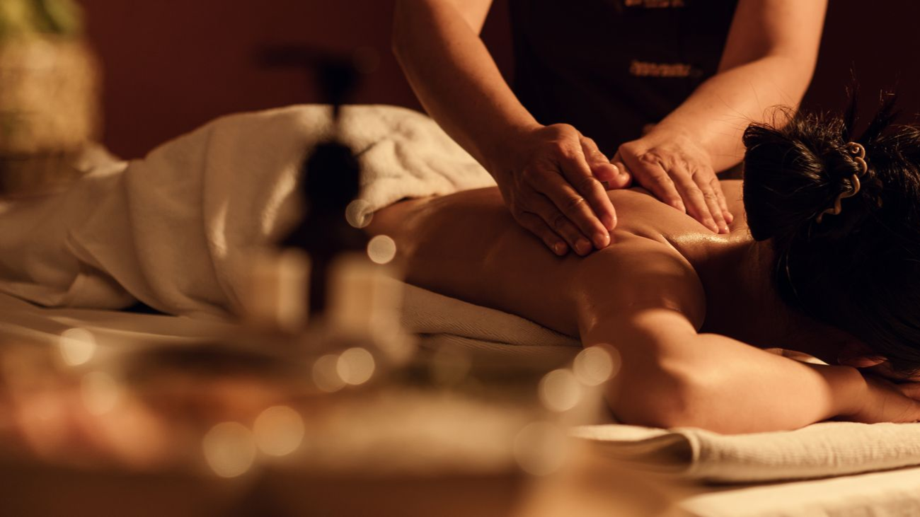 Enjoying the best massage at Aurah spa in Prestwick, Ayrshire