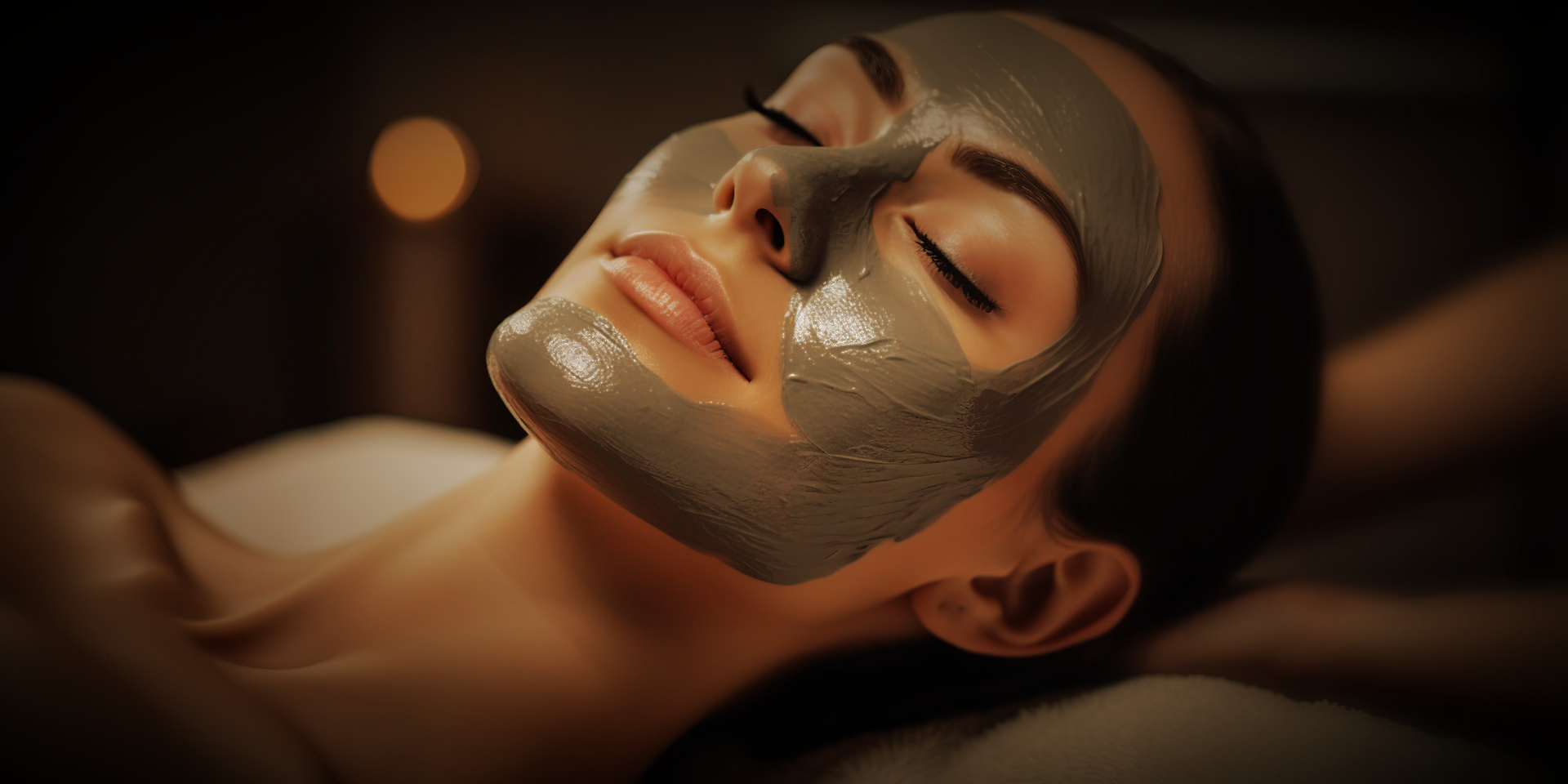 Pumkin cream face mask at Aurah spa in Prestwick, Ayrshire
