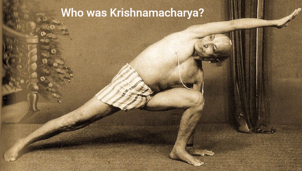 Sri T Krishnamacharya performing Asana