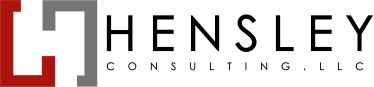 Hensley consulting llc logo on a white background