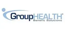 A group health benefit solutions logo on a white background.