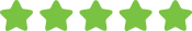 A row of green arrows on a white background.