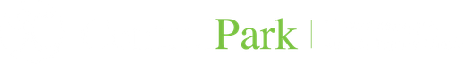 The word park is written in green on a white background