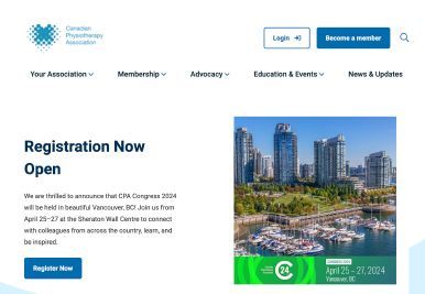 A screenshot of a website that says registration now open