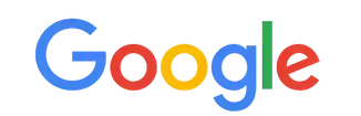 Google logo with five gold stars above it.
