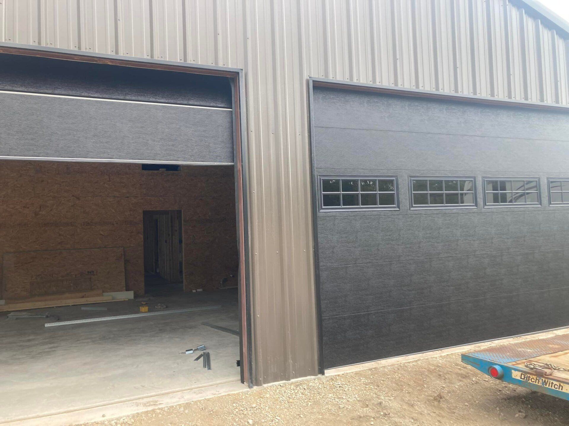 Two Brown Garage Doors — Denison, TX — North Central Door and Gate