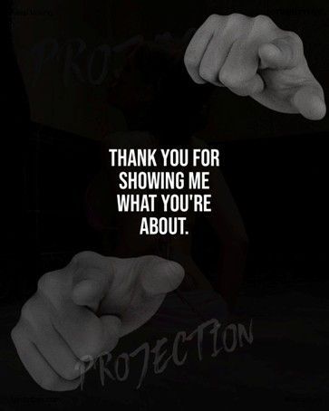 Hands pointing towards viewer, with text: “Thank you for showing me what you’re about.”