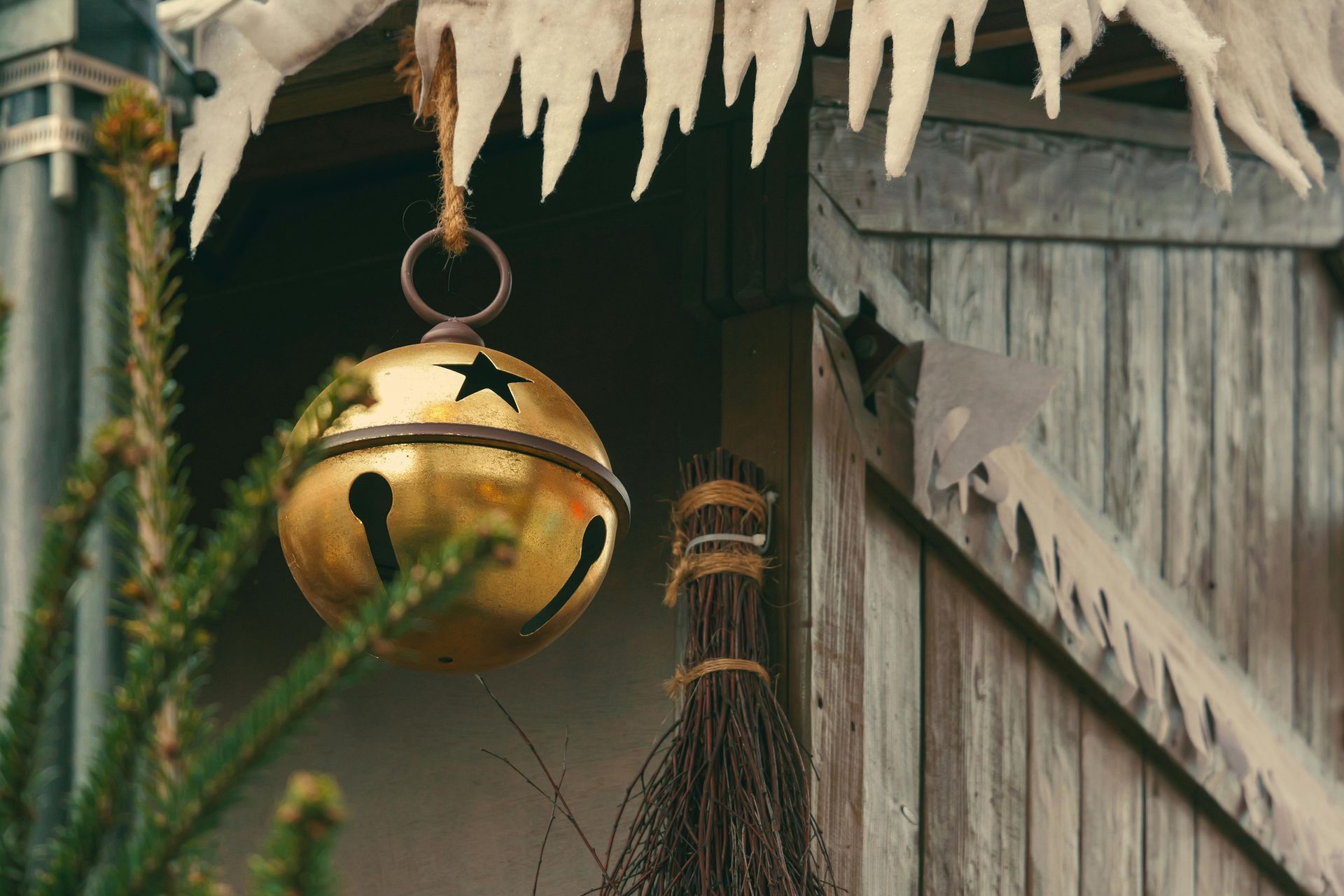 Christmas decorations during the festive season