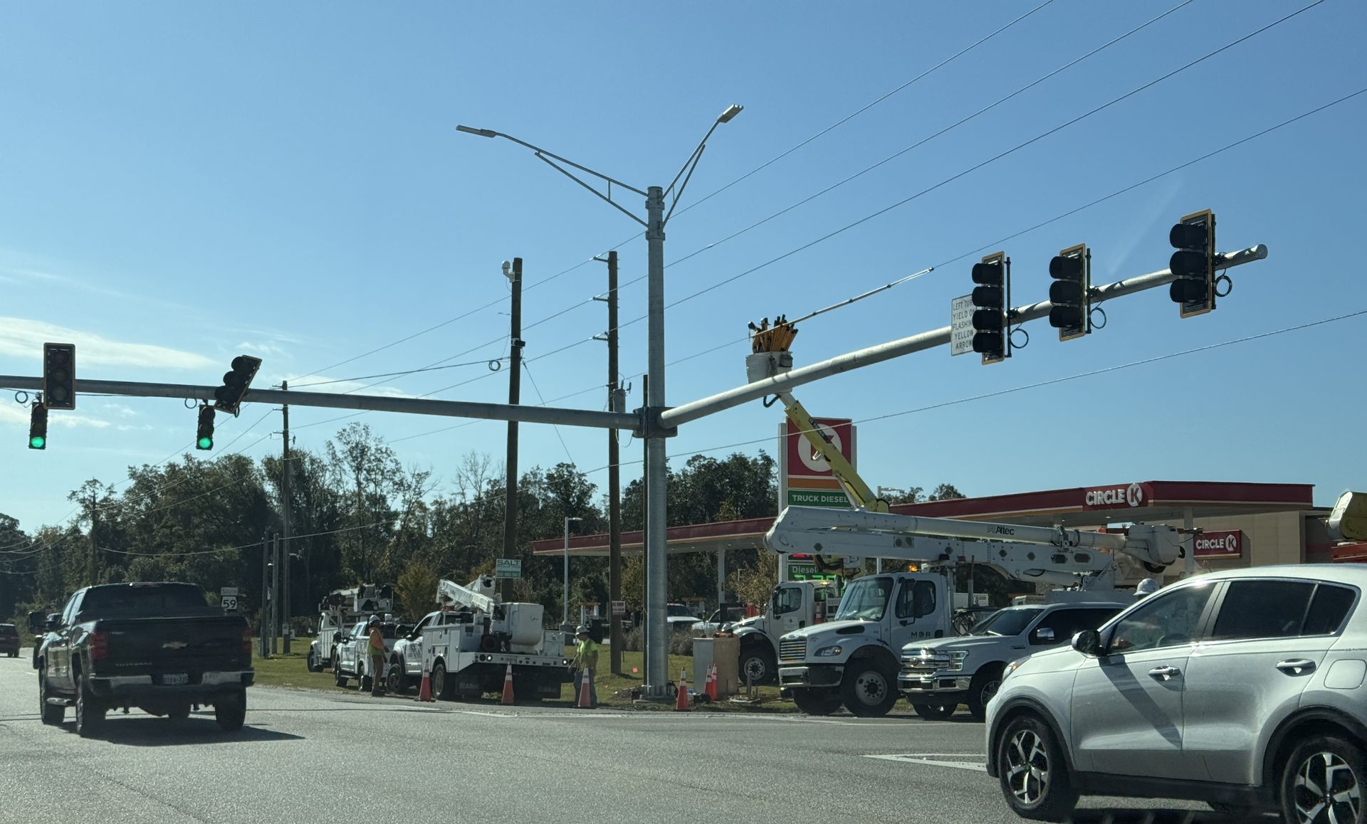 Improvements at the intersection of Alabama 59 and Baldwin County 12 were completed on Dec. 19. The project, which added turn lanes and signal upgrades, began in February. 