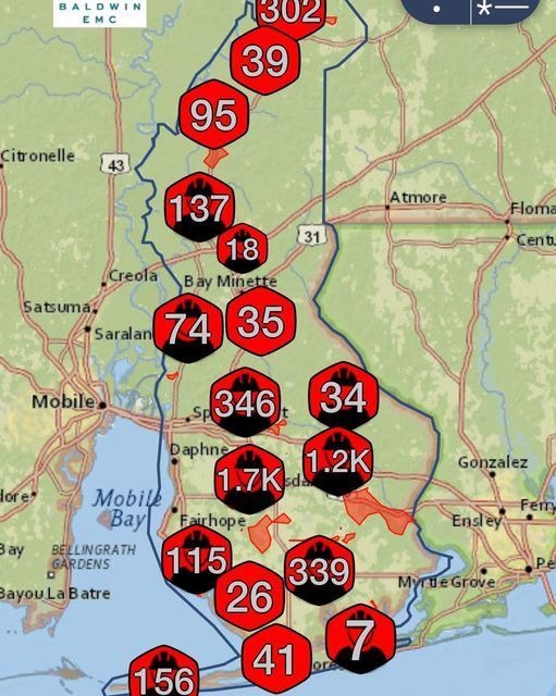 Baldwin EMC, Riviera Tackle Widespread Outages