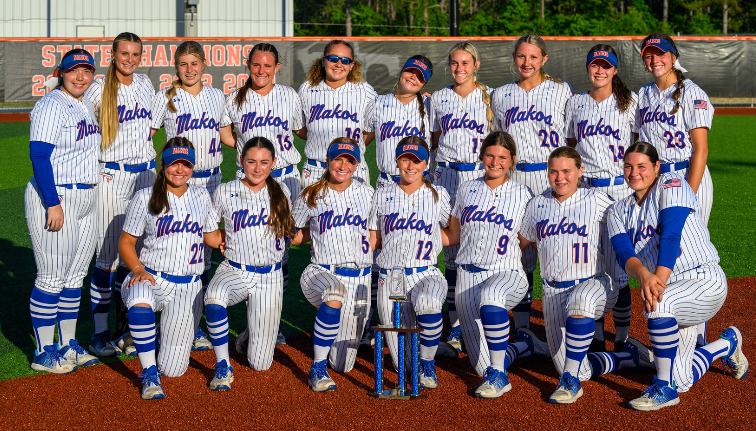 2025 Orange Beach Makos Softball Team Photo by Brent Williams