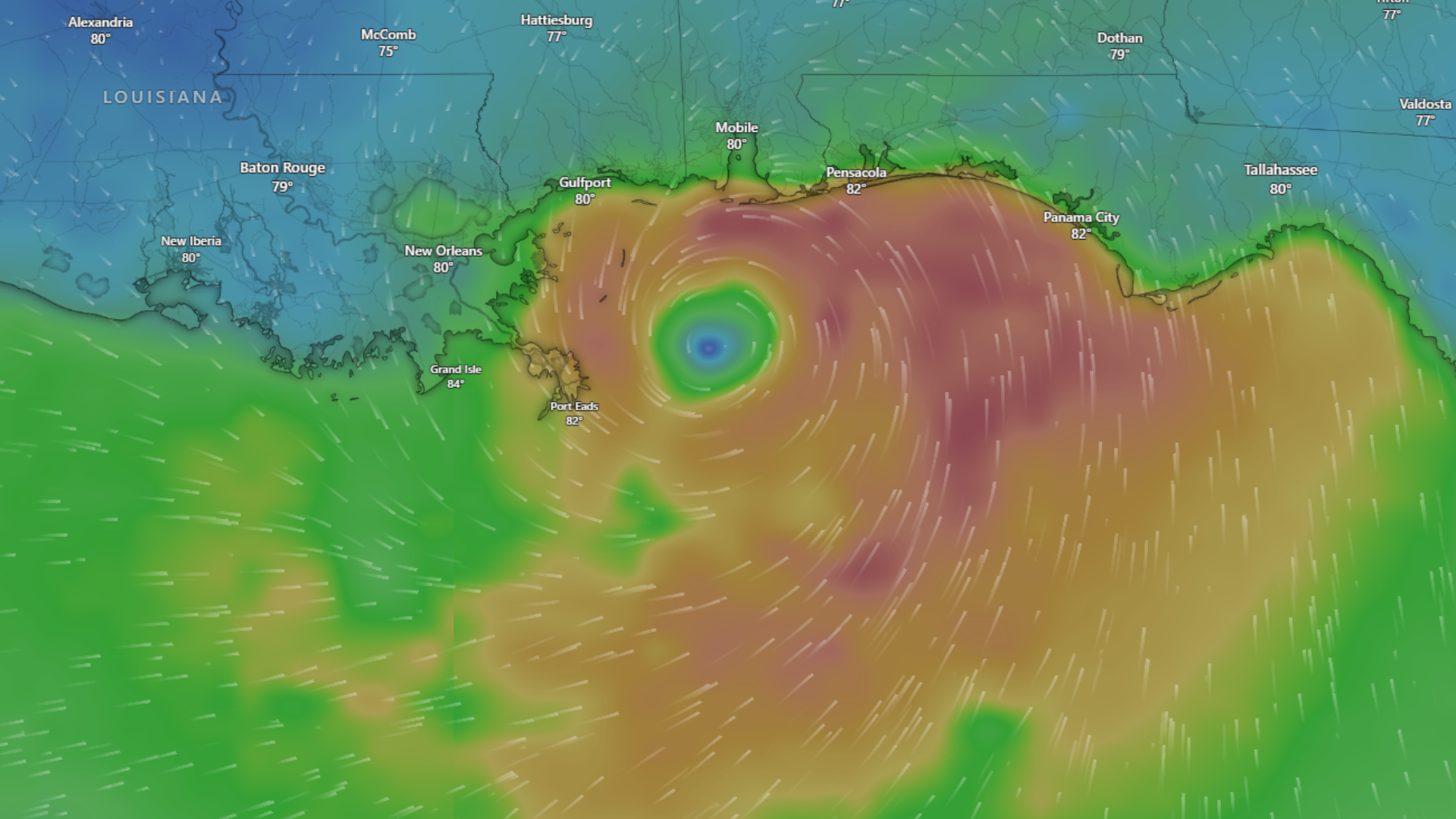 Tropical Storm Birtha's Current Position