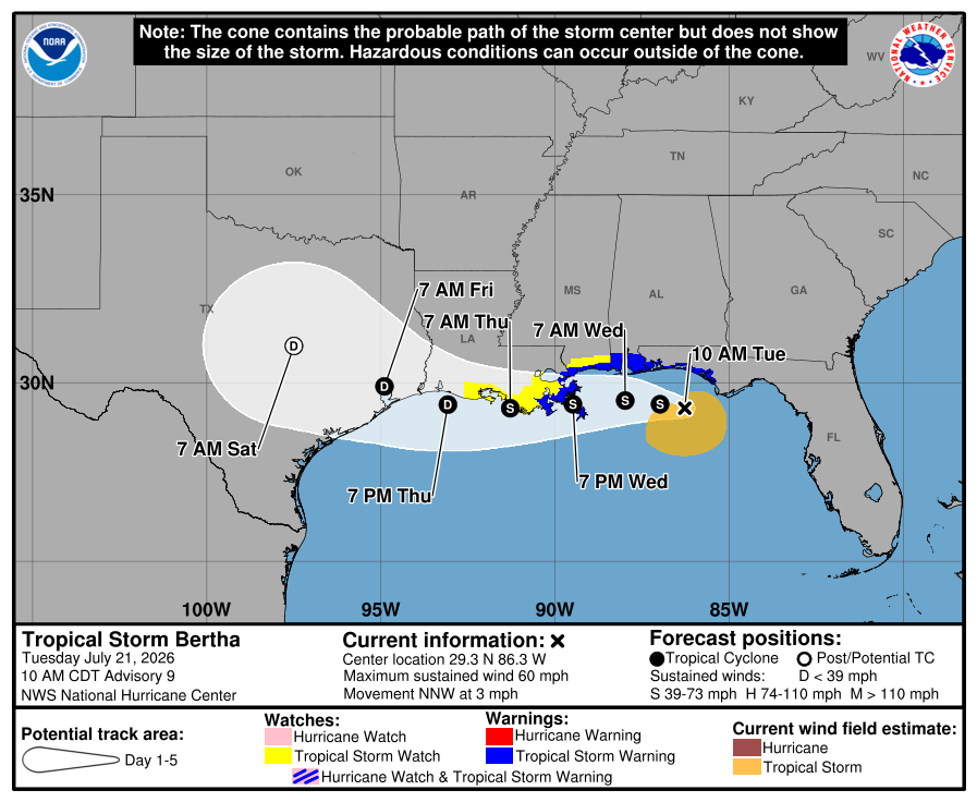 11:00 AM Update from the National Hurricane Center