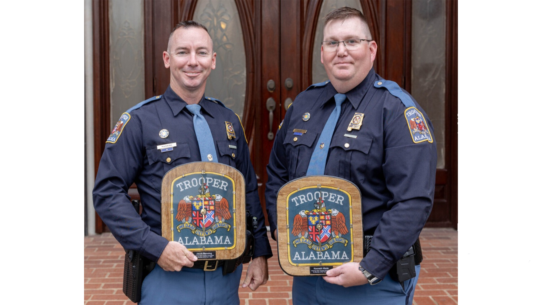 Troopers Jacob Manning and Kenny Wade of the Alabama Law Enforcement Agency’s Marine Patrol Division
