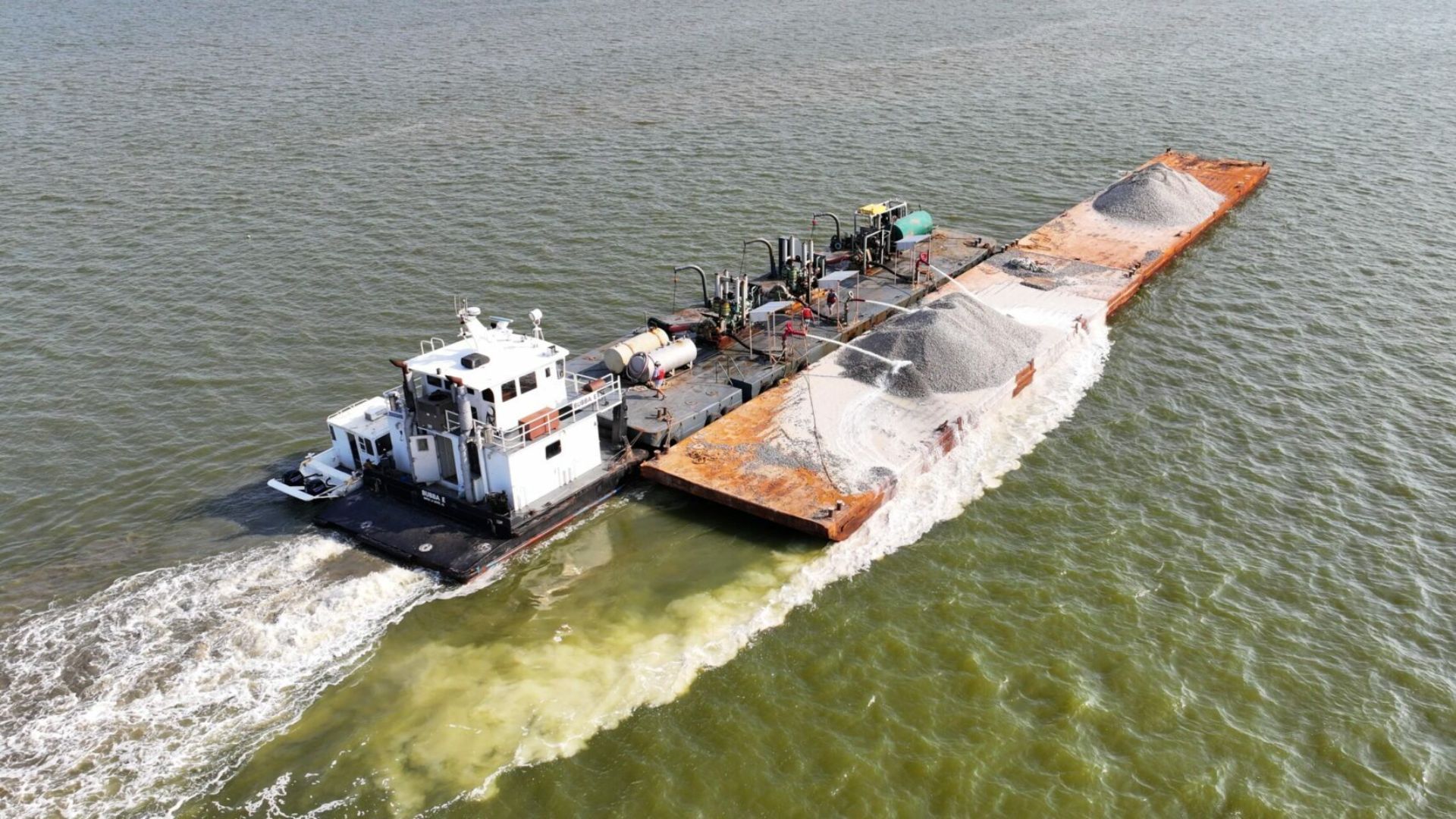 Cedar Point Oyster Cultch Barge
