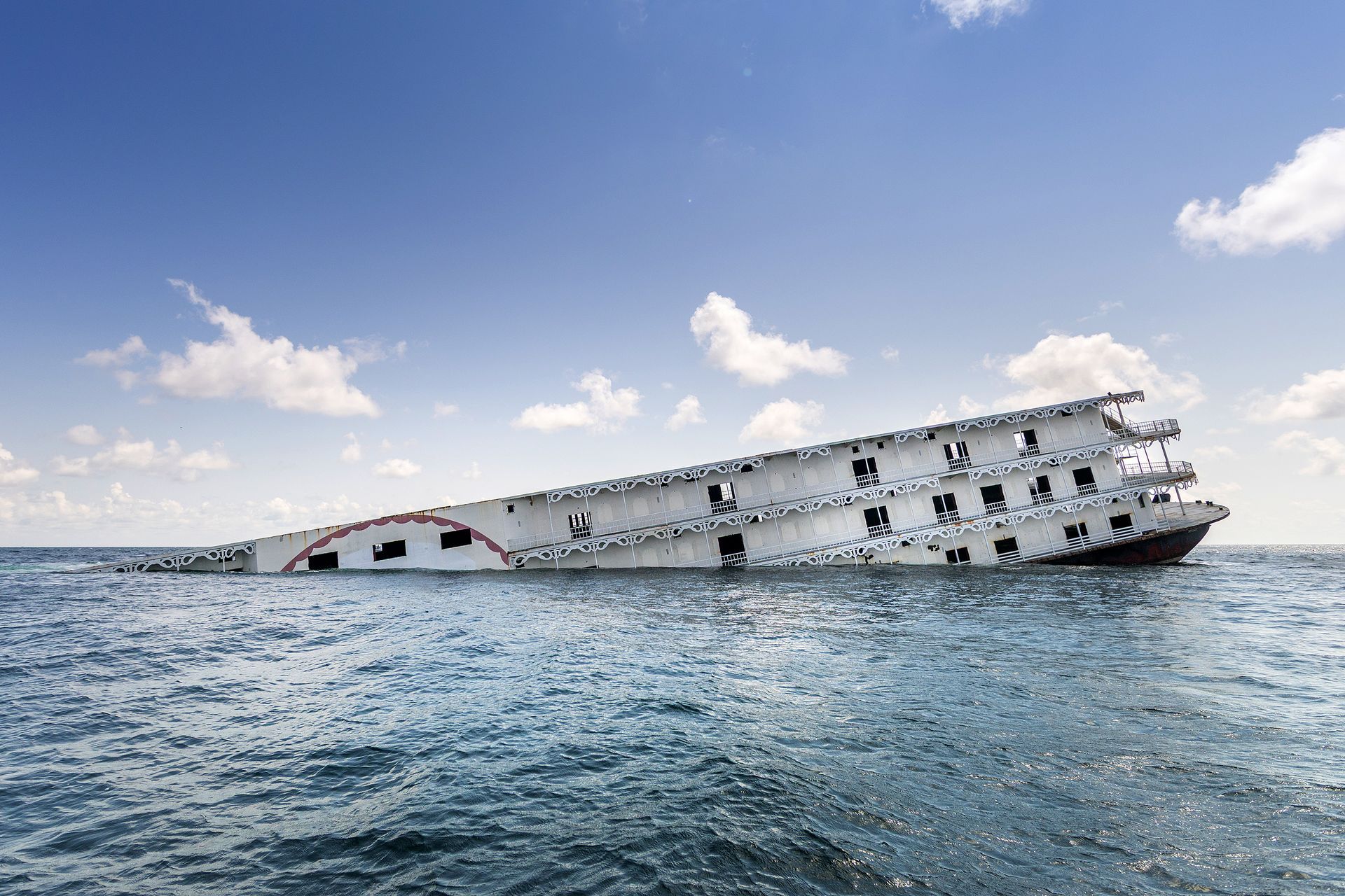 408-foot Argosy VI  being sunk on Wednesday - Photo by Billy Pope
