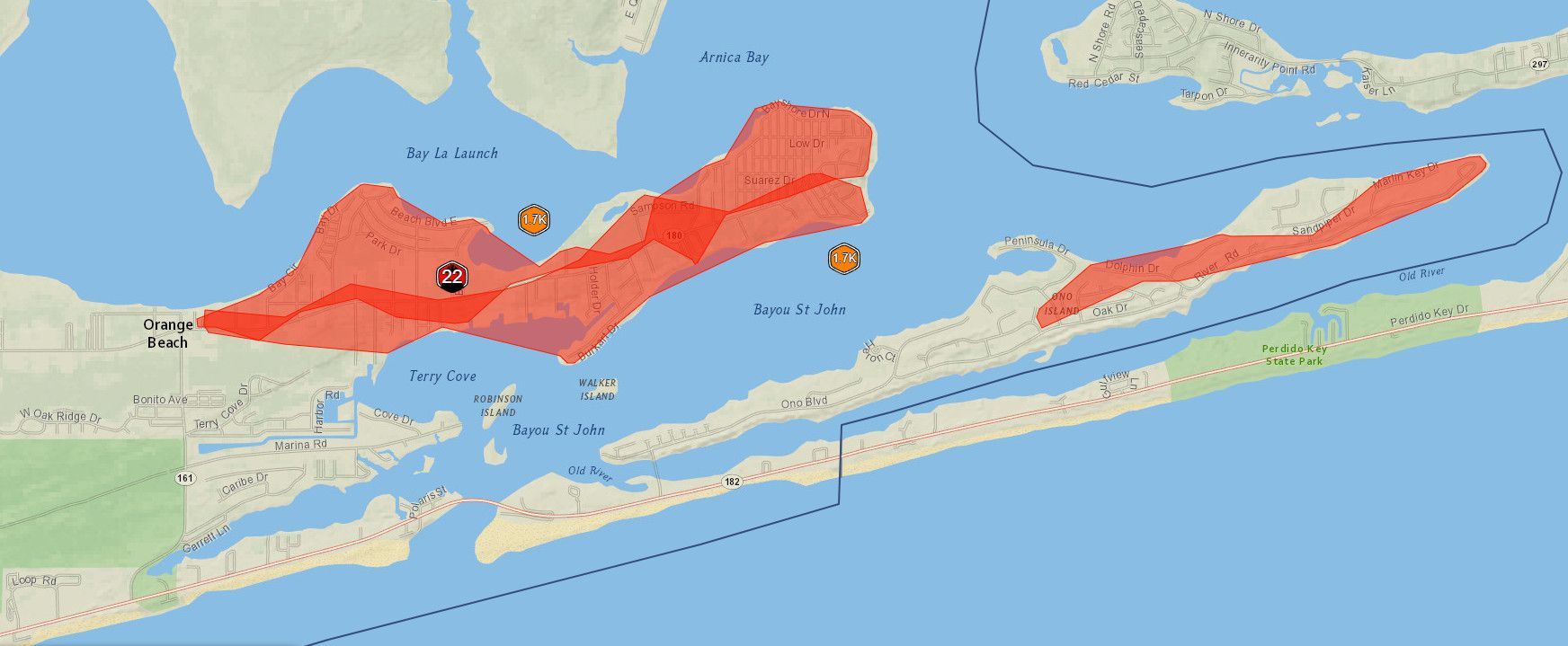 Orange Beach Power Outage