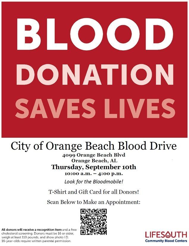 Blood Drive in Orange Beach
