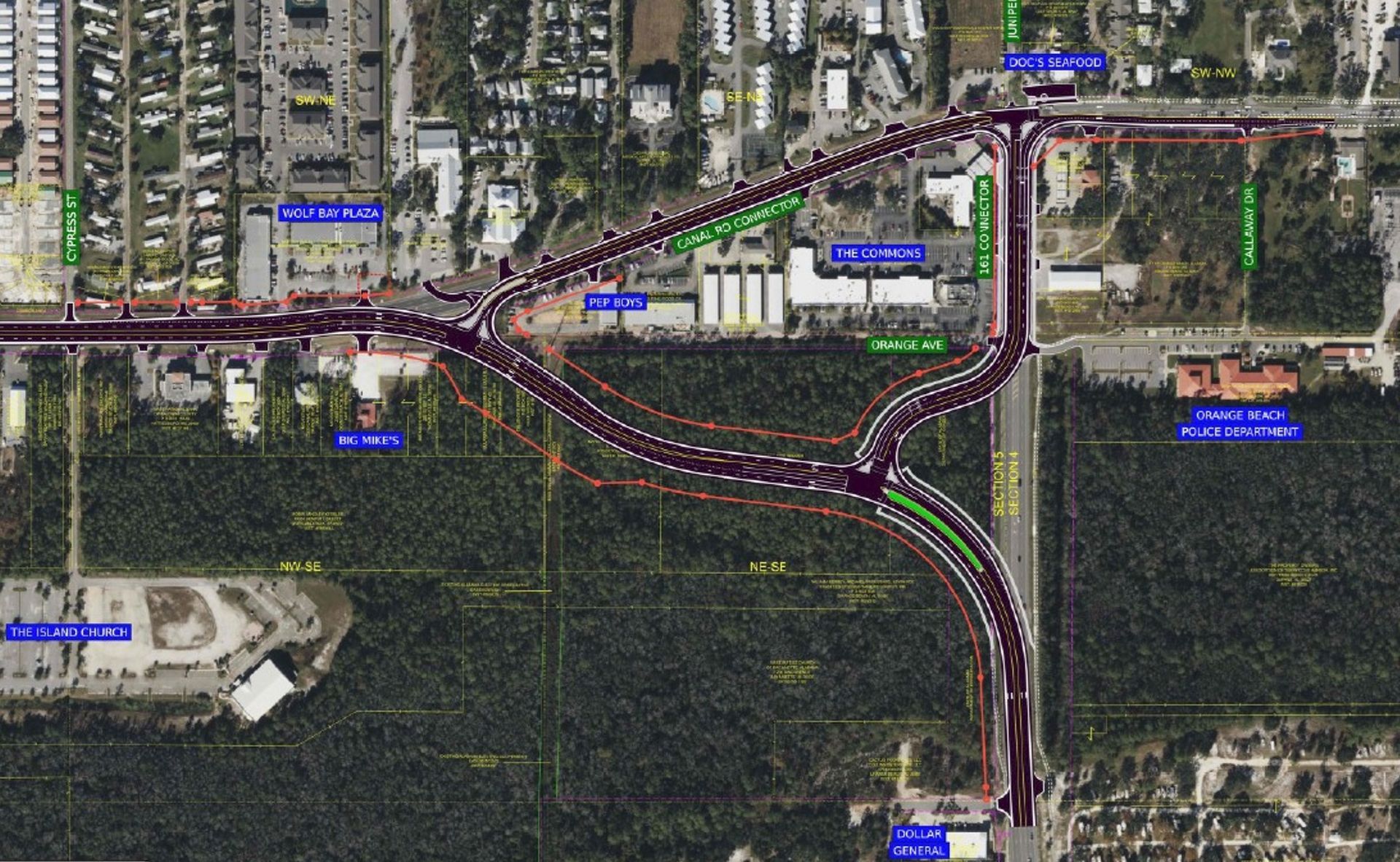 Artists' Rendition of the Canal Road Cutoff. 