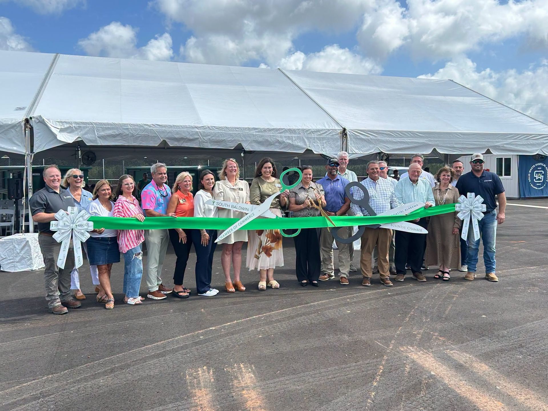 Ribbon Cutting for the CHaRM Recycling Facility In Orange Beach