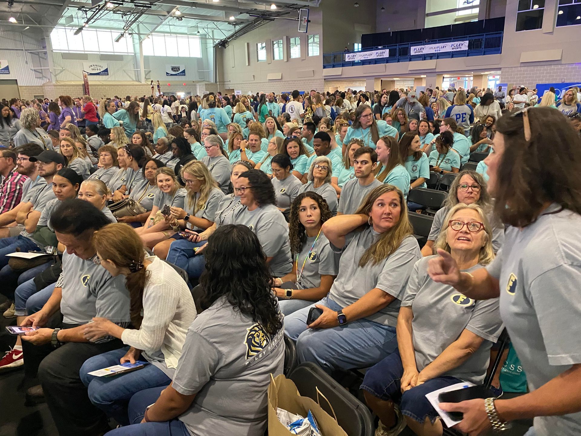 The 2025 Baldwin County Public School System Staff Institute at the Foley Event Center with more than 4,000 educators attending.
