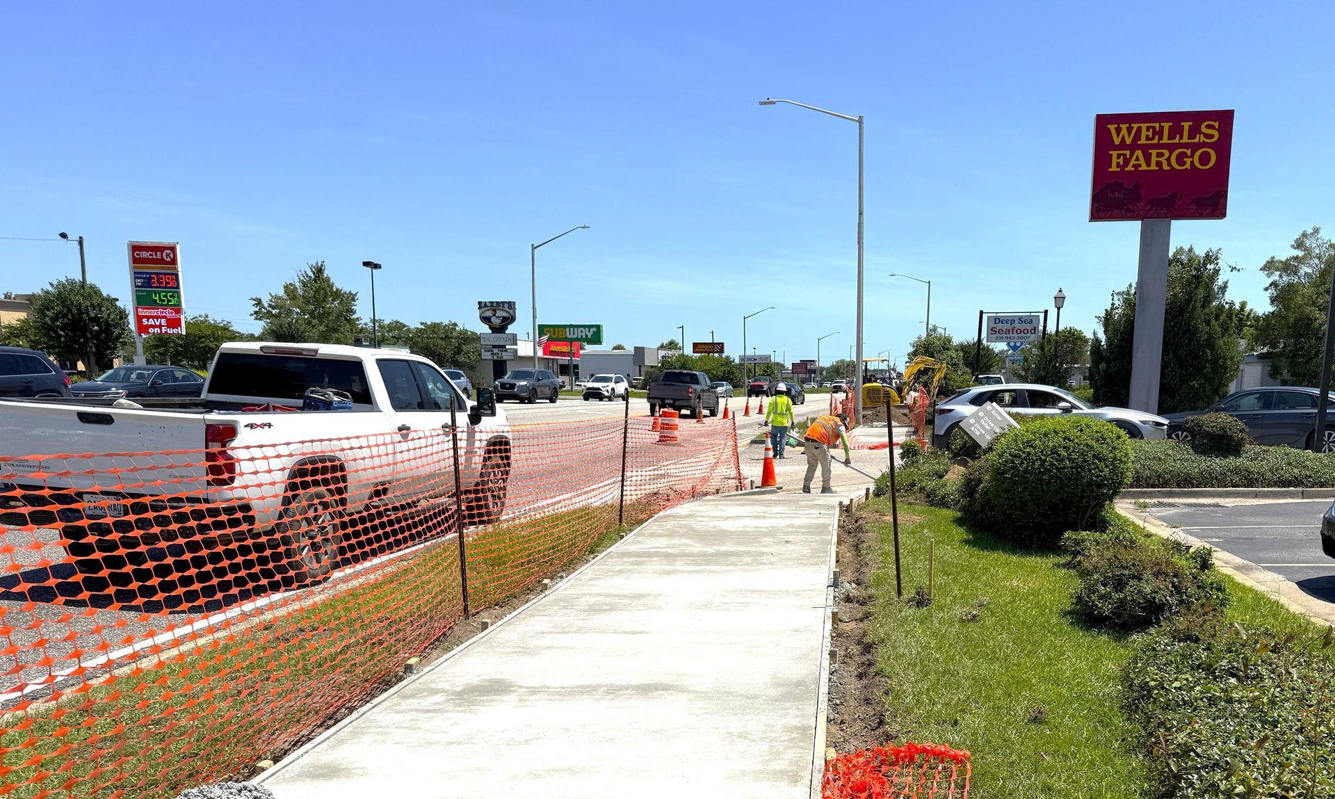 The new section will connect Azalea Avenue to Pride Drive, completing a continuous pedestrian route 