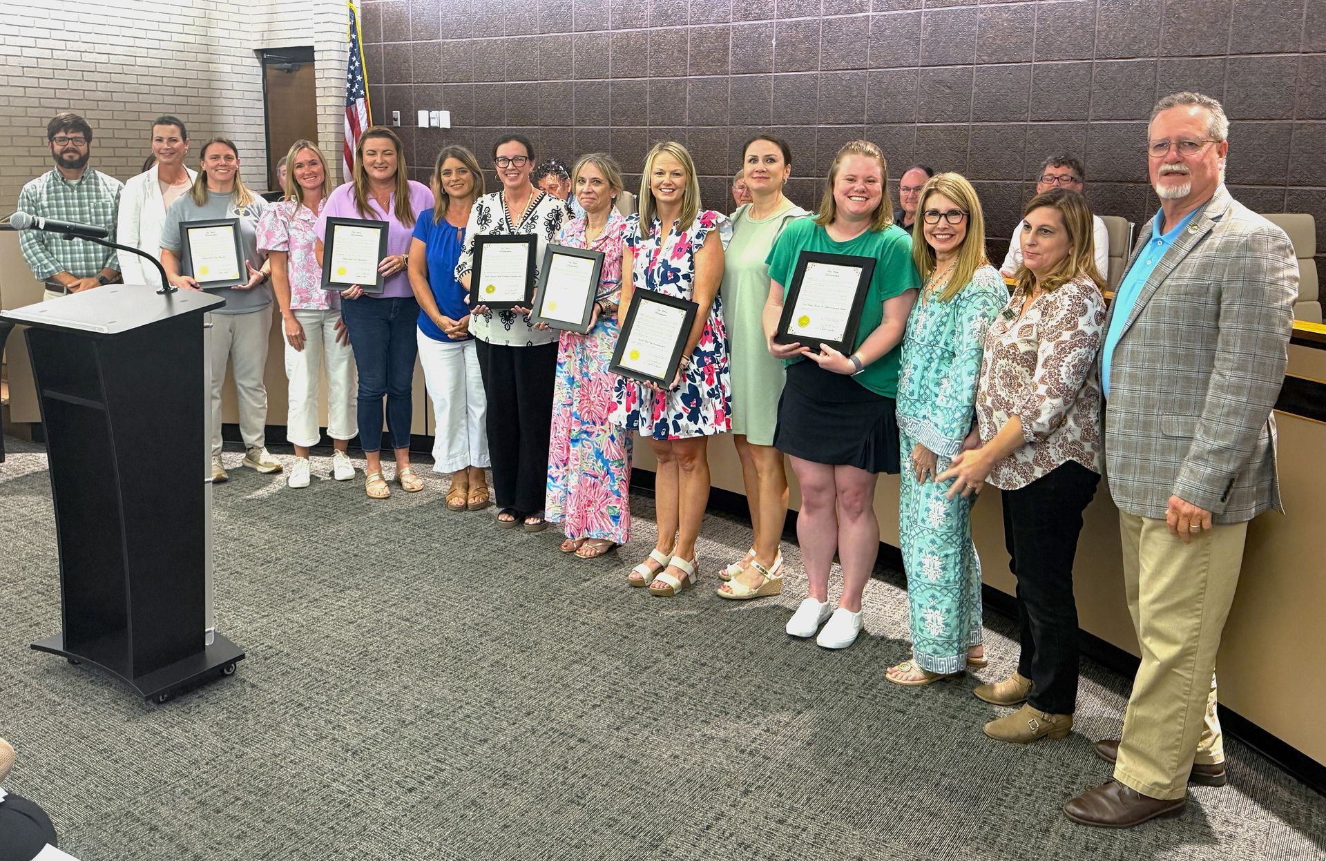 Foley area teachers of the year and local principals were recognized at the Foley
City Council meeting Monday, May 4.