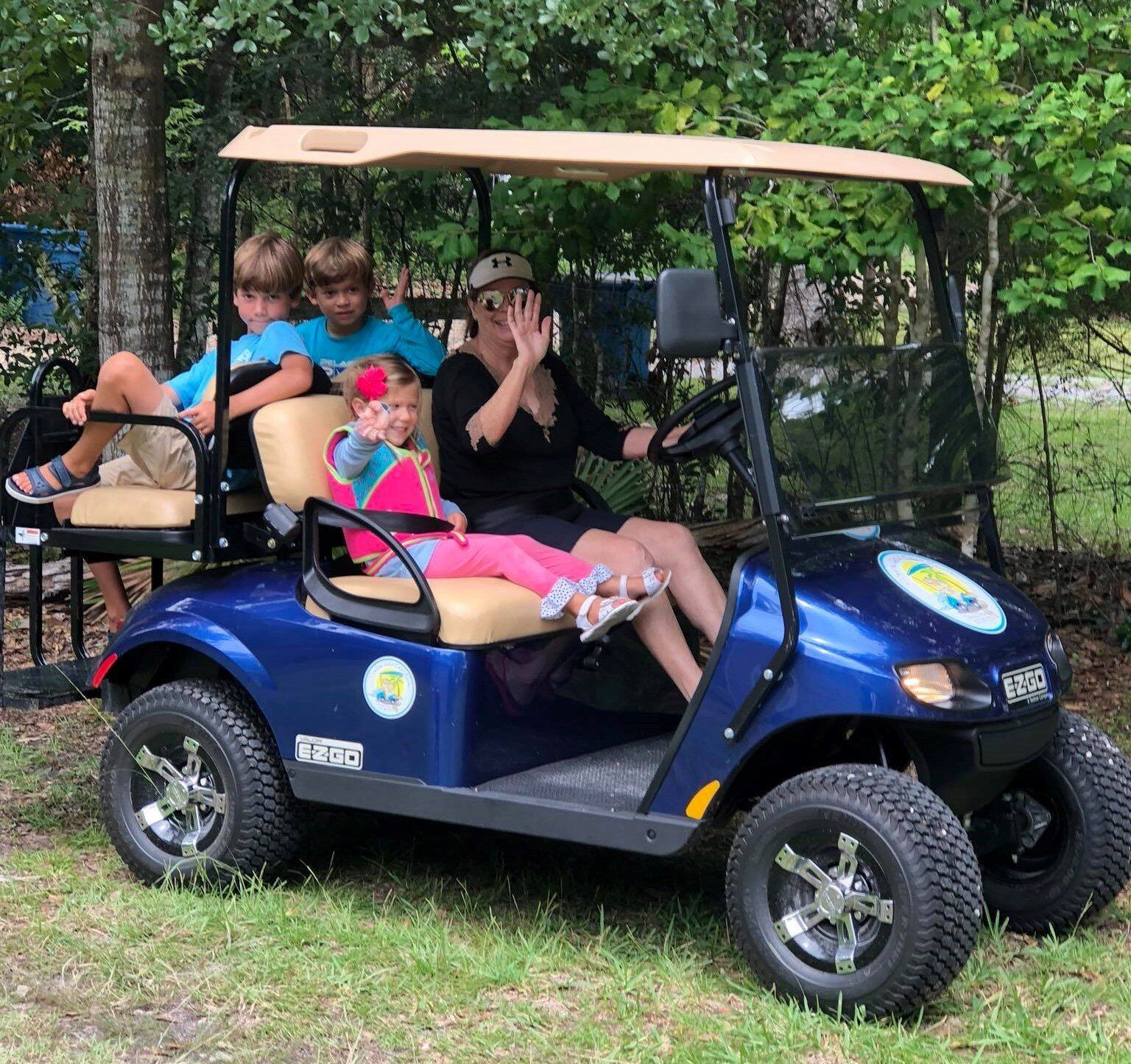 Golf carts are welcome on designated streets in Foley, Alabama.