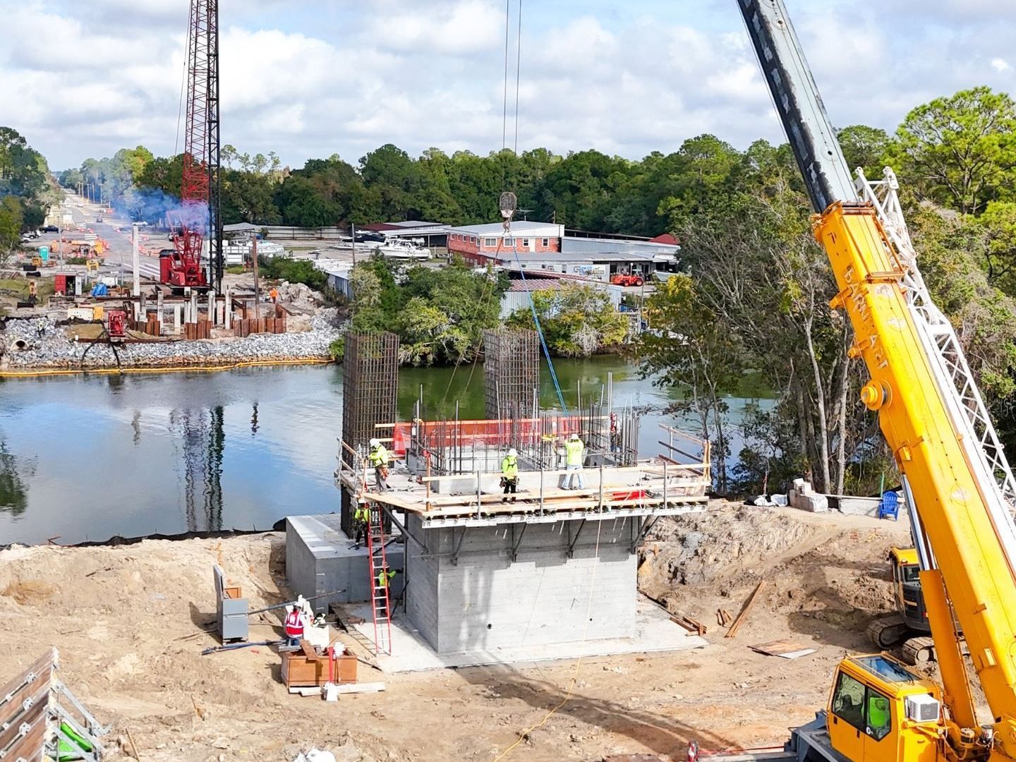 Gulf Shores Pedestrian Bridge Construction Continues On Schedule