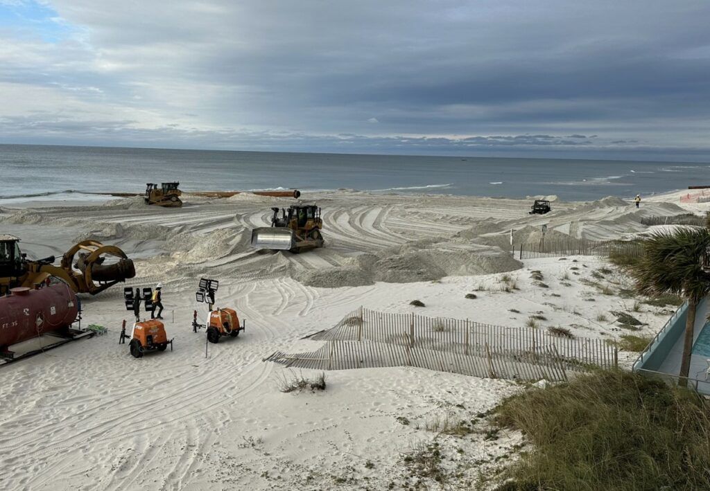 Gulr Shores Beach Renourishment photo by City of Gulf Shores