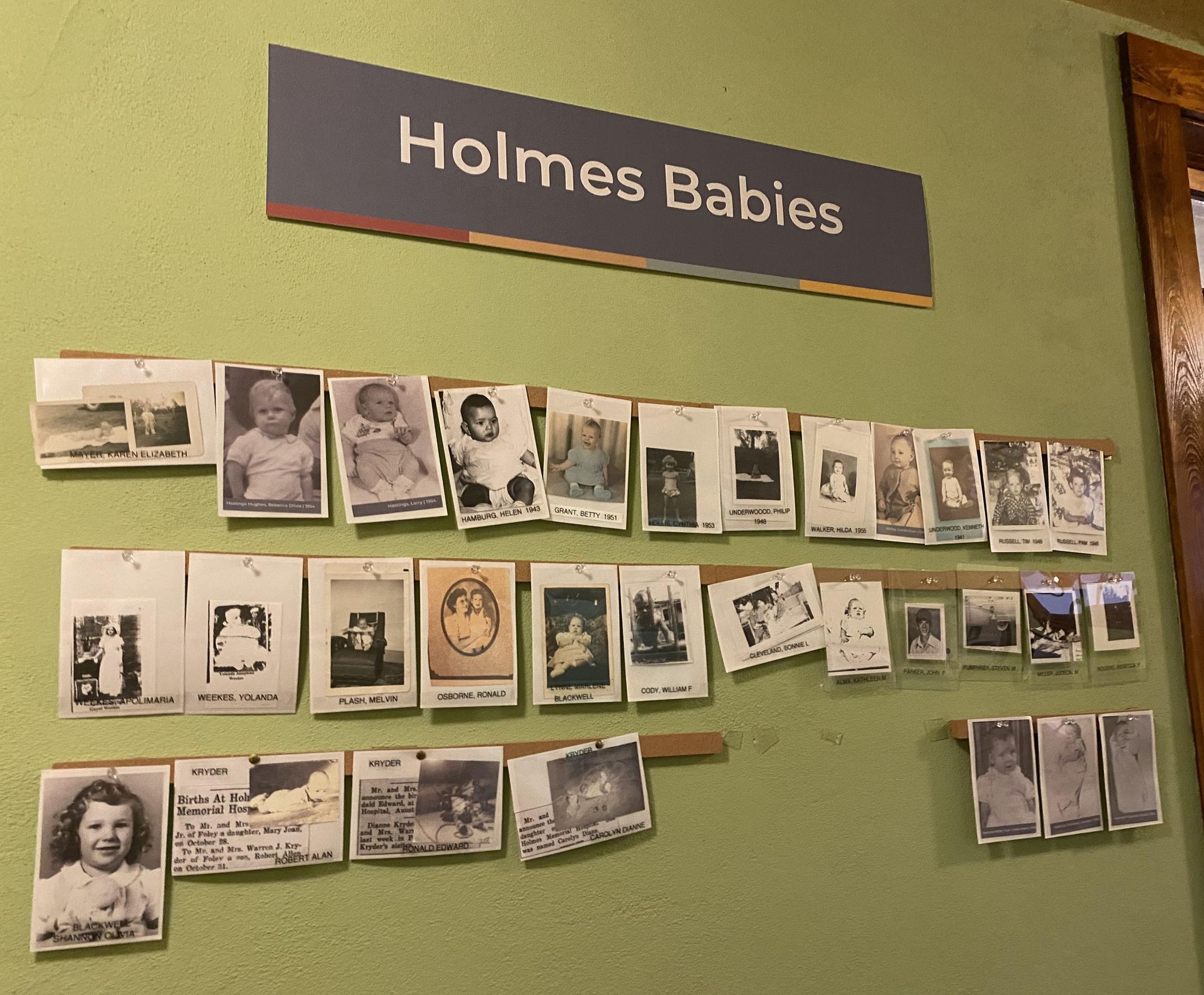 The Holmes Medical Museum will celebrate the babies born in Baldwin County’s first hospital with a special event on Sunday, April 27.