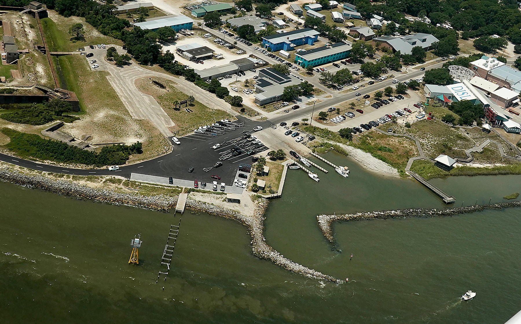 Little Billy Goat Hole Ramp on the east end of Dauphin Island