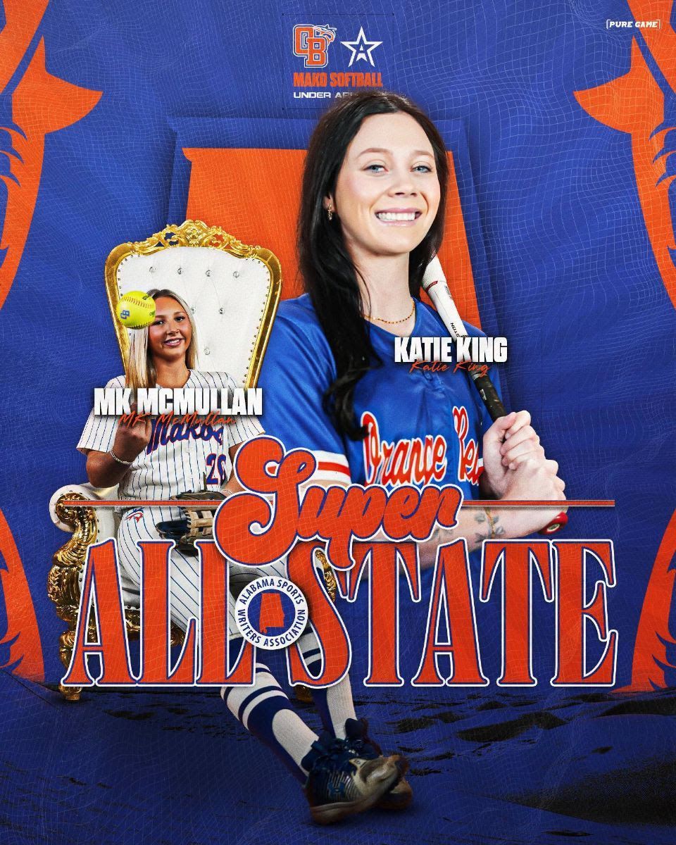 MK McMullan and Katie King were named to the Alabama Sports Writers Association's Super All-State Softball Team