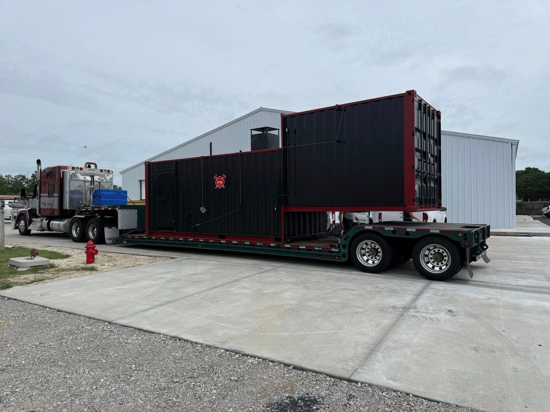 Flashover Training Equipment Delivered on Tuesday