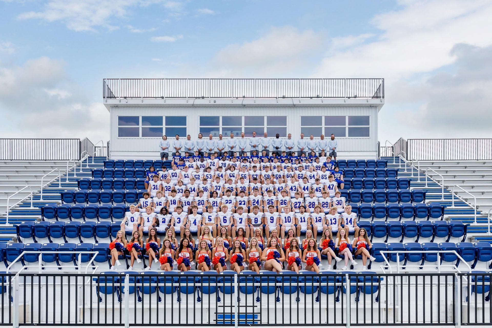 2024-2025 Orange Beach Makos Football Team & Cheerleaders - Photo: Shelley Patterson, C-Shelz Photo