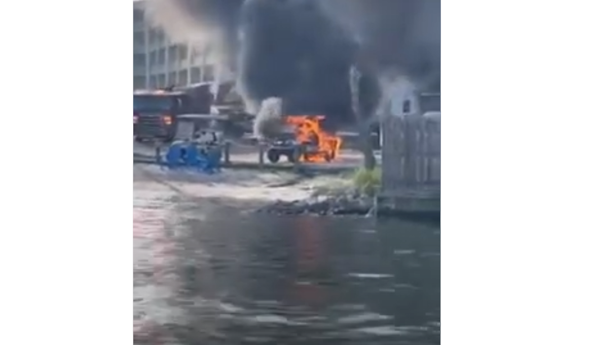 Golf Cart Fire from OBFD Video