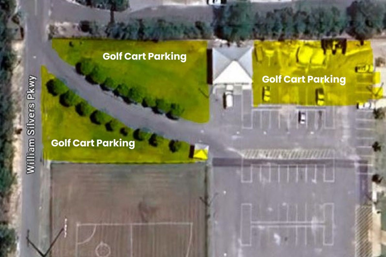 Orange Beach Sportsplex Golf Cart Parking Map