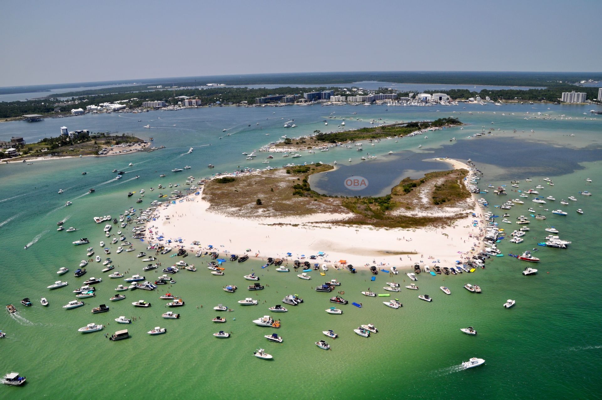 Annual Aerial View of Saturday’s Boating Scene at the Islands of Perdido