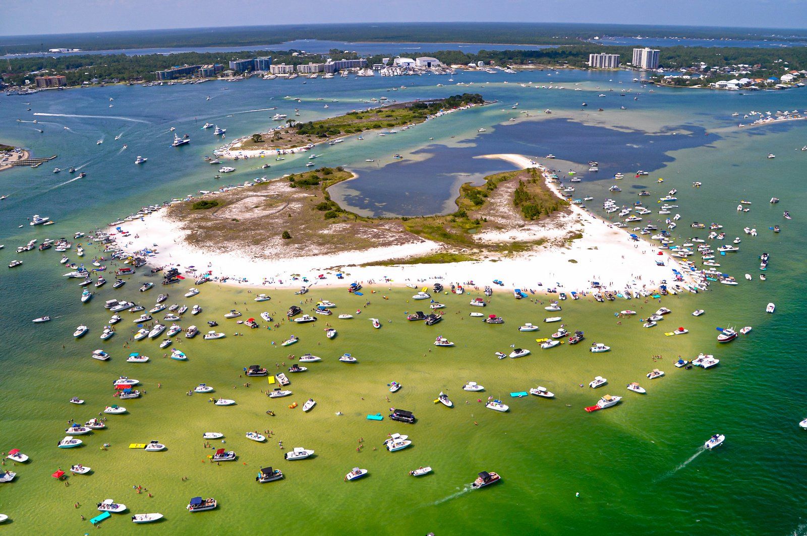 Emerald Green Waters around the Orange Beach Islands