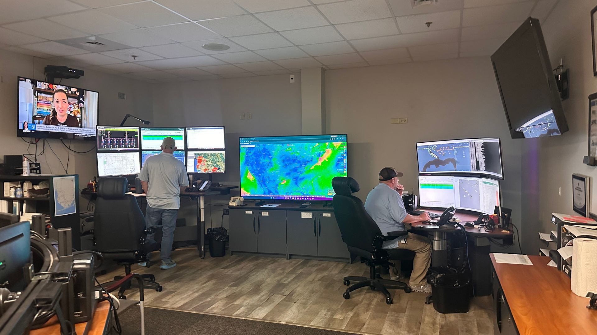 Riviera Utilities Operations Center monitors outages 24/7. Photo by: Erica Thomas