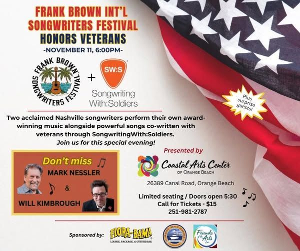 Songwriters at the Coastal Arts Center of Orange Beach on Veterans Day