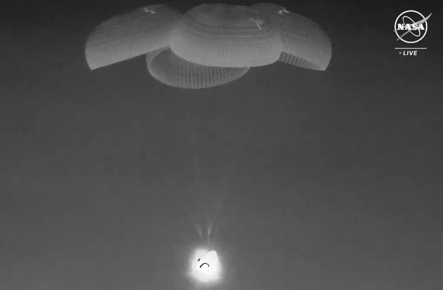 NASA's SpaceX Crew-7 mission, with a splashdown off the coast of Pensacola, Florida
