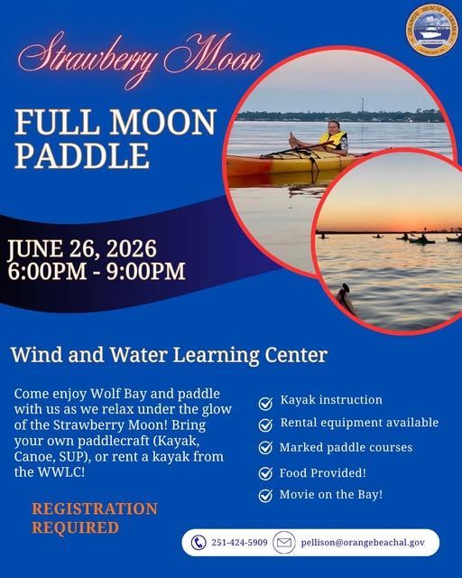 Strawberry Moon Paddle on Wolf Bay