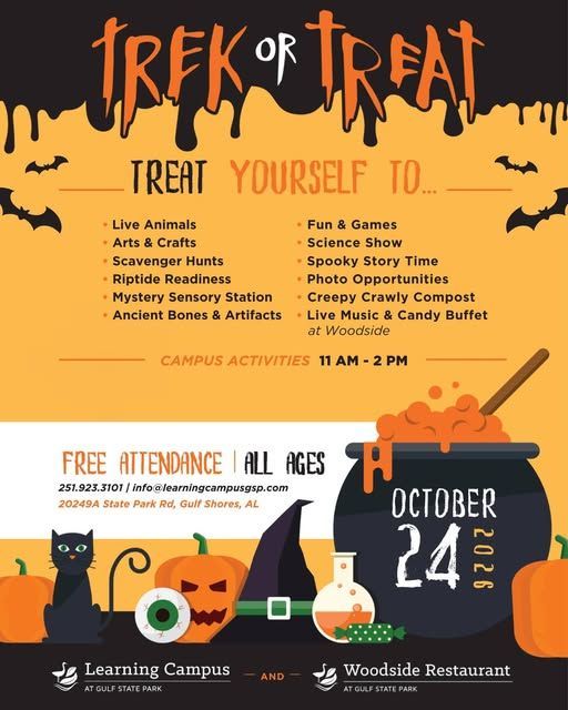 Gulf State Park Hosts Free Trek or Treat Event for Families