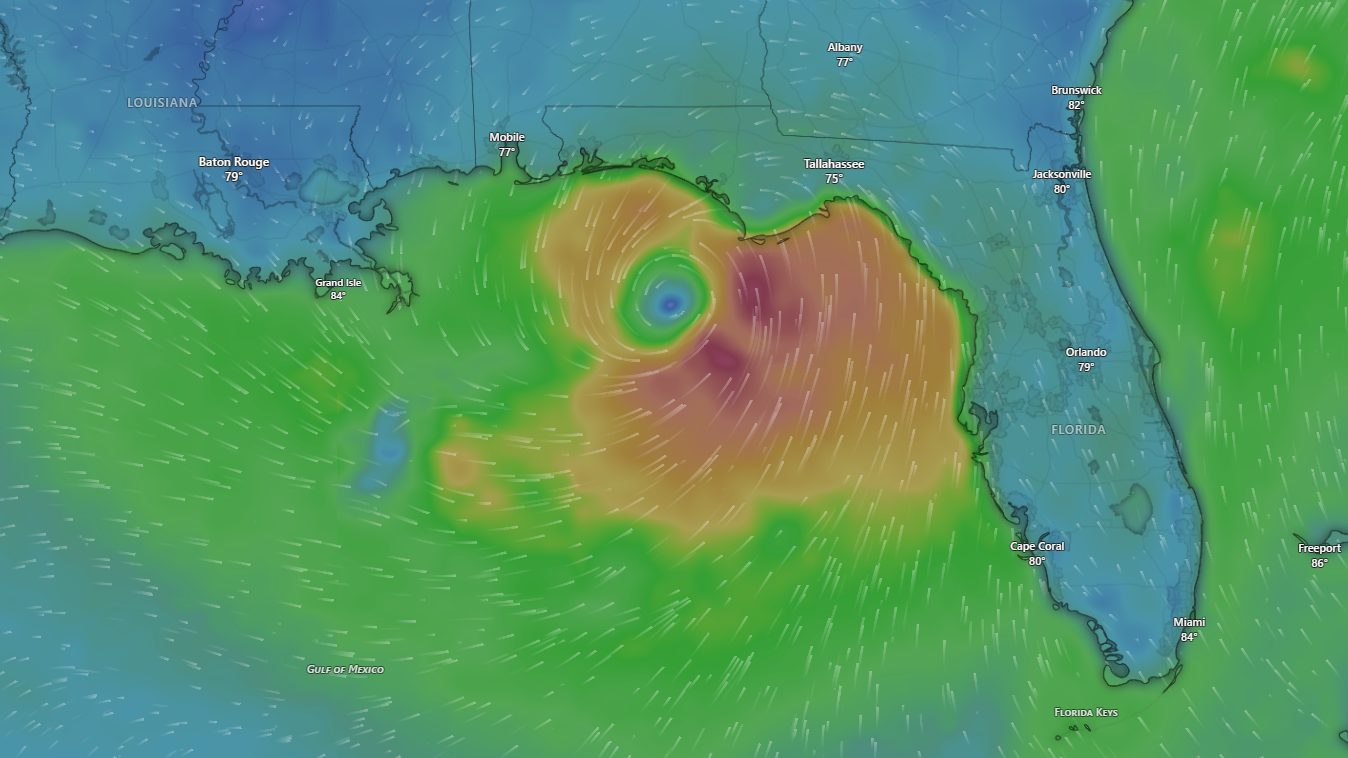 Tropical Storm Bertha's 7:00 AM location.