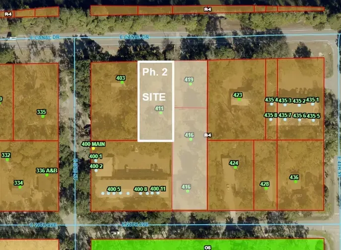 Site of Condos in Waterway District